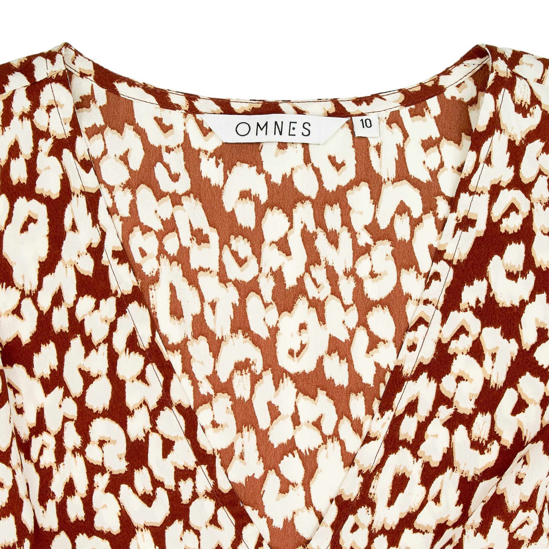 OMNES Brown Leopard Print Tunic