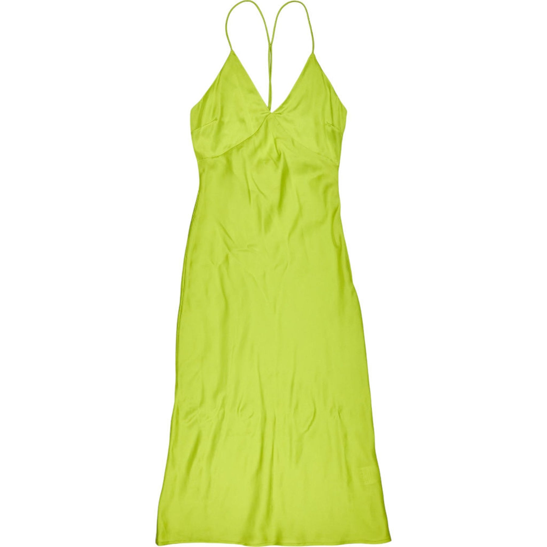 OMNES Lime Strappy Dress