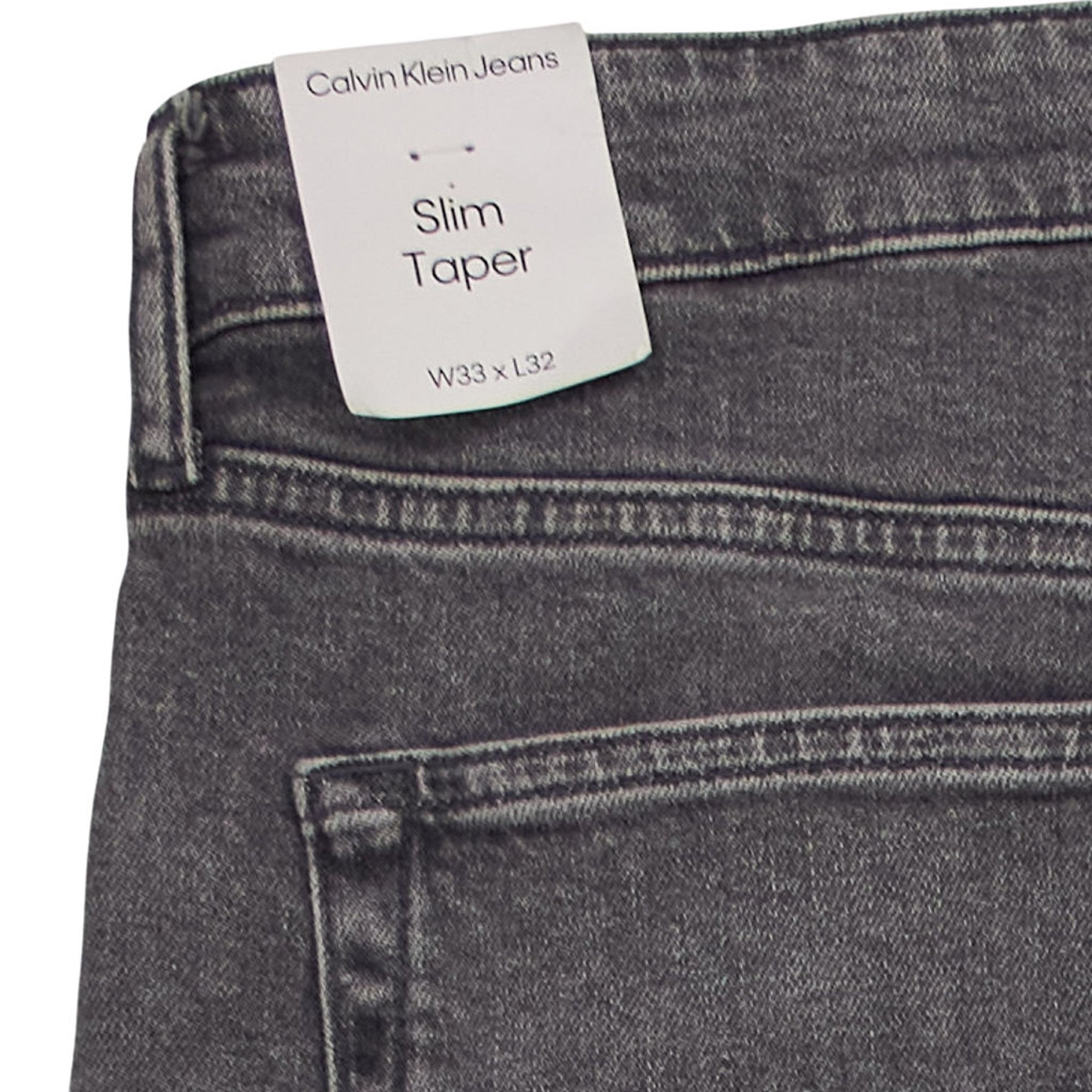 Calvin Klein Grey Slim Taper Jeans W33 x L32