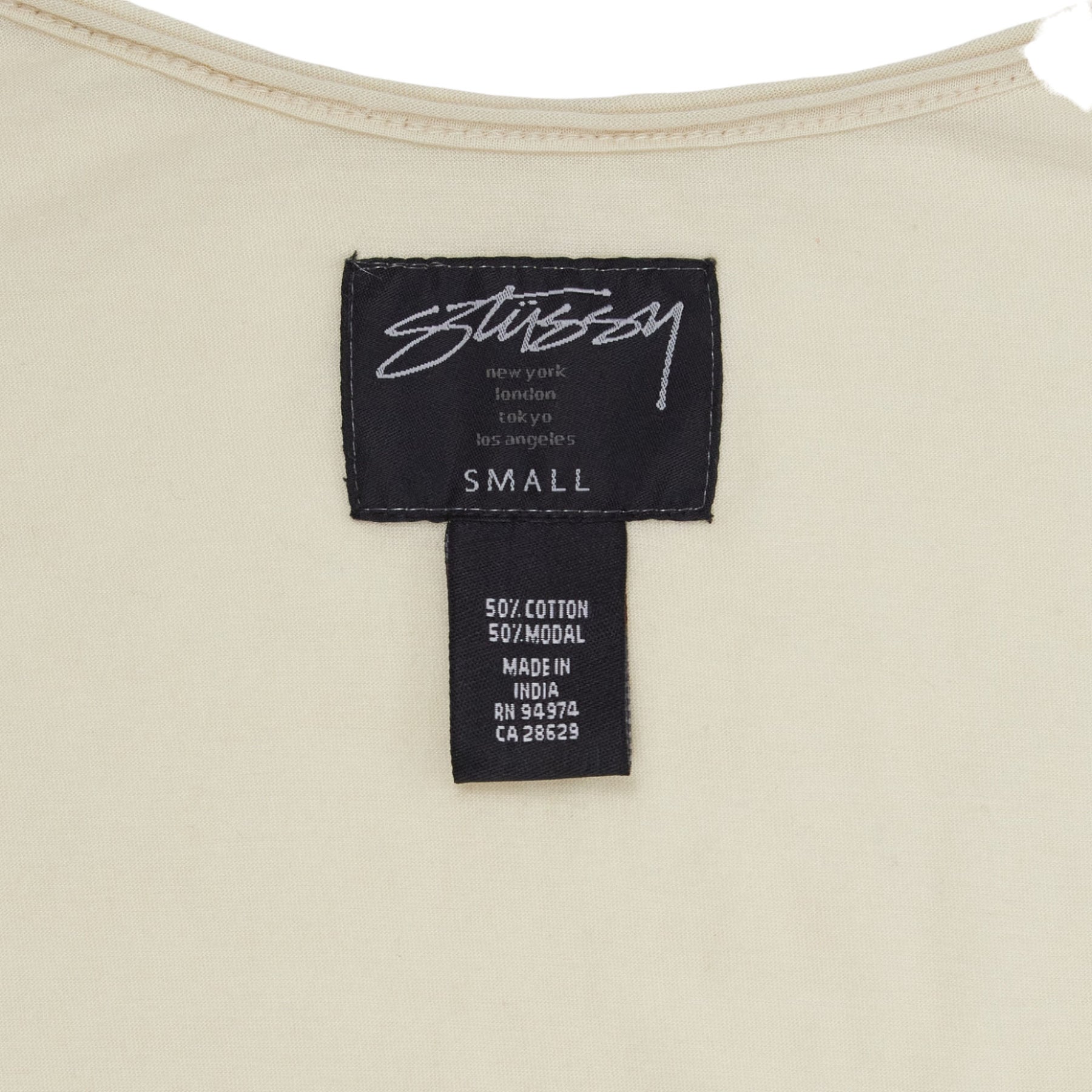 Stussy Cream Paris Tank Top