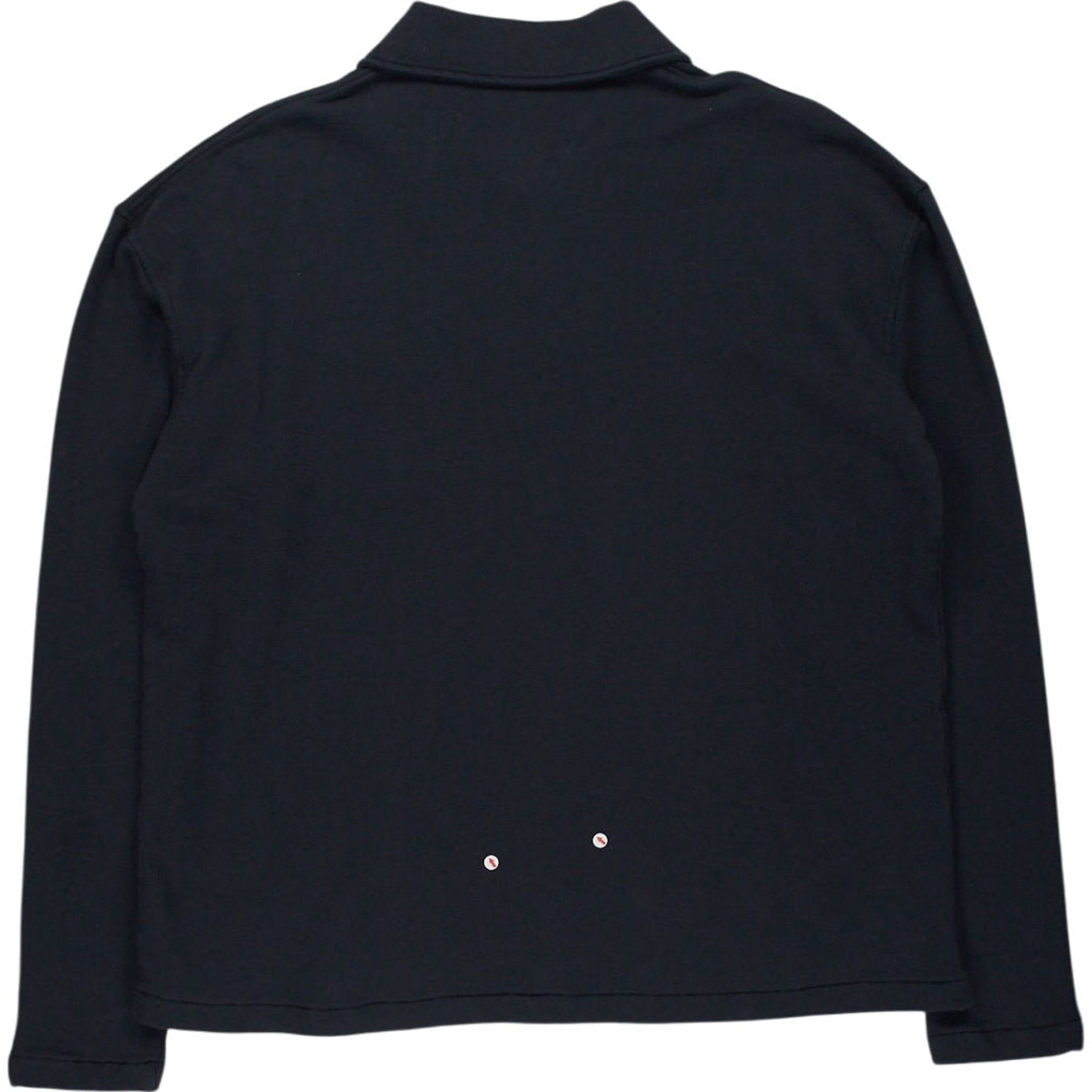 YMC Black Long Sleeve Polo Shirt