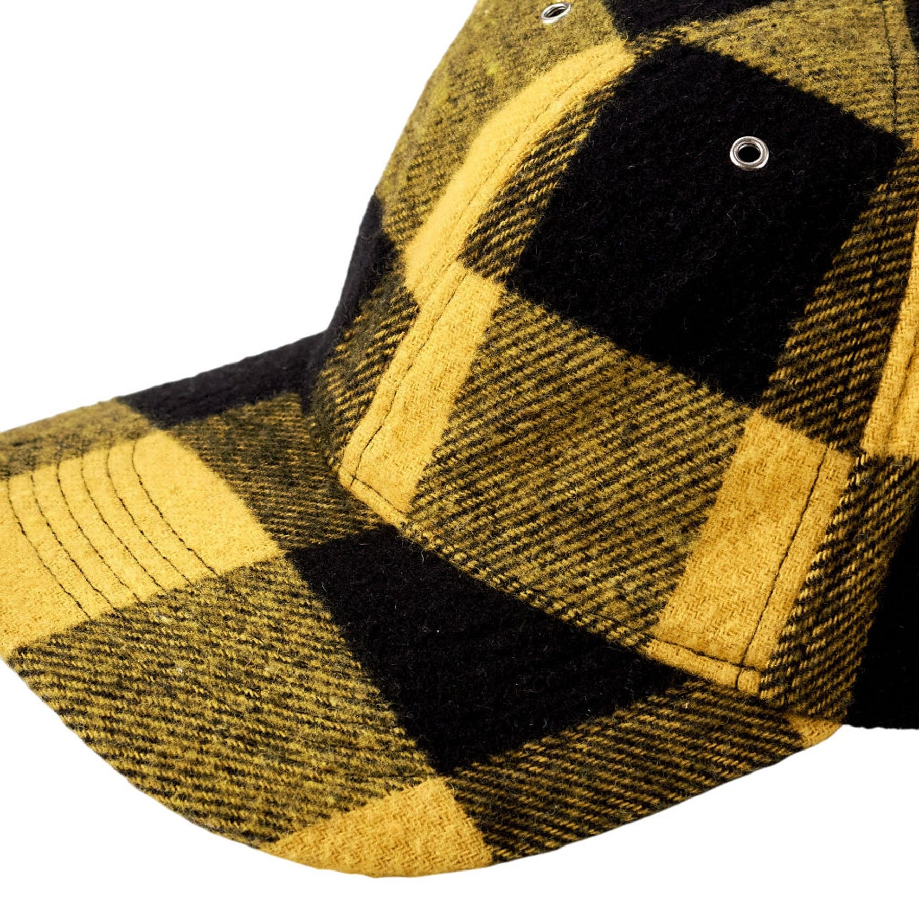 YMC Yellow Black Check Cap