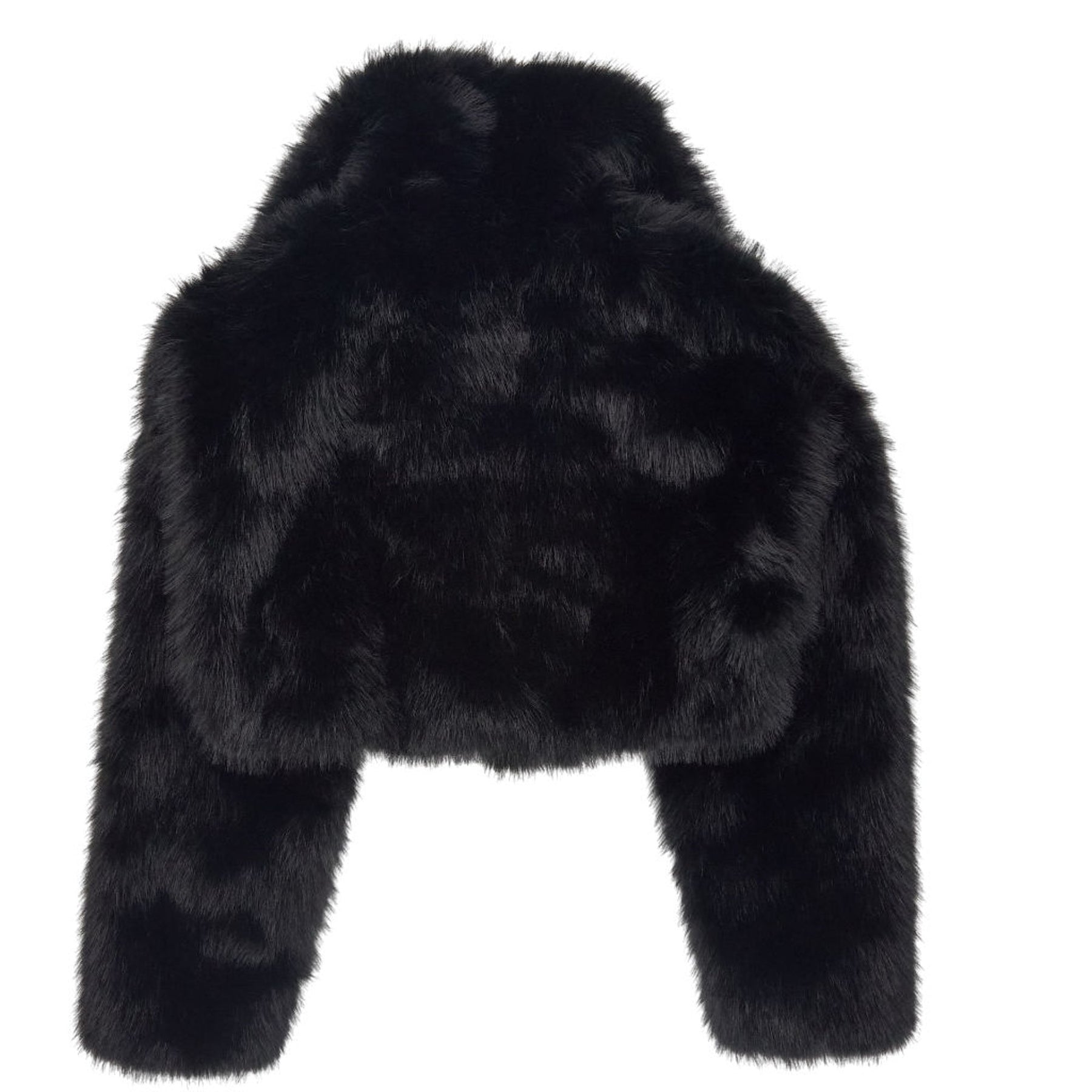 Pull & Bear Black Faux Fur Jacket