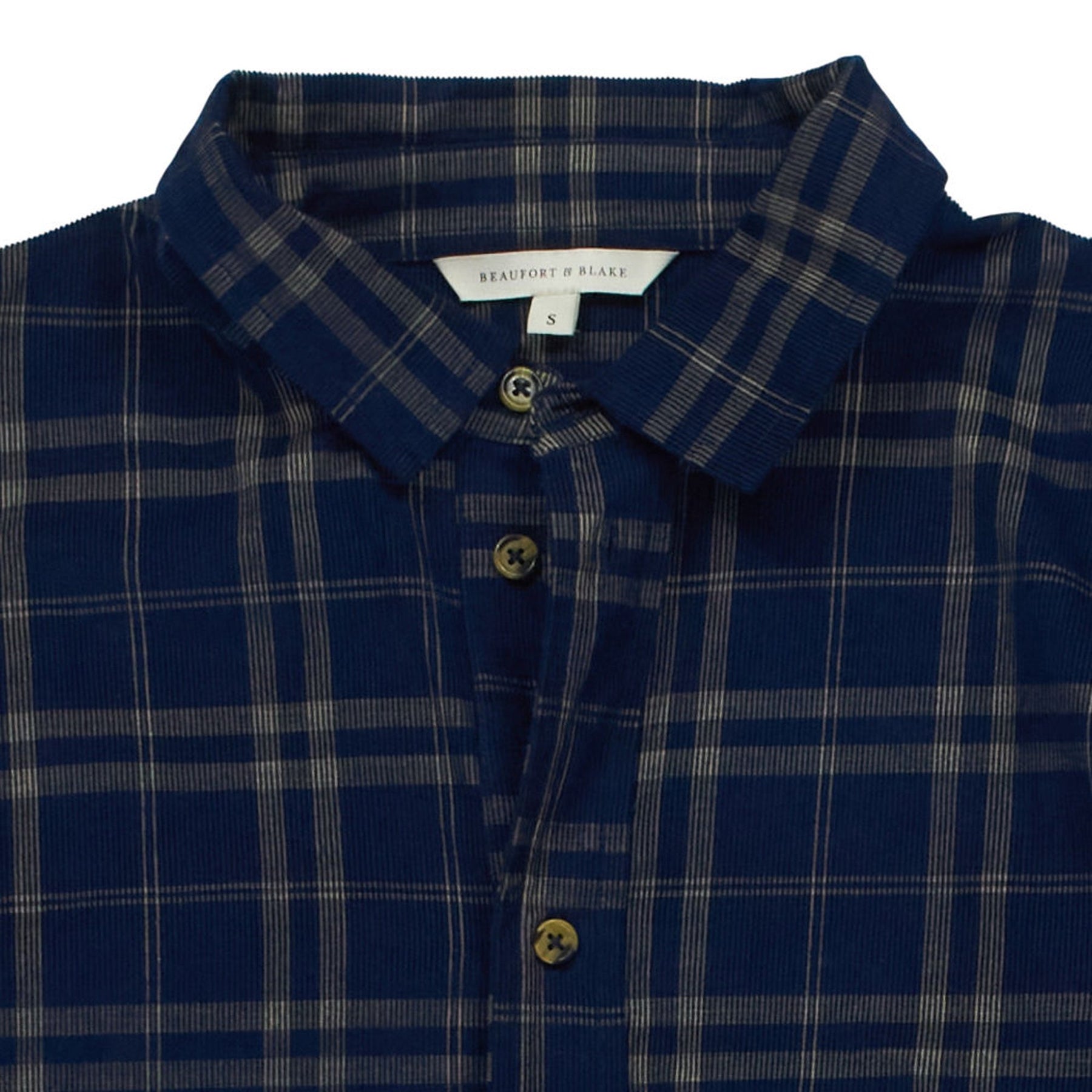 Beaufort & Blake Navy Checked Shirt