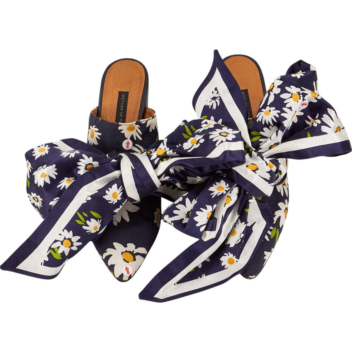 Mother of Pearl Floral Bow Mules