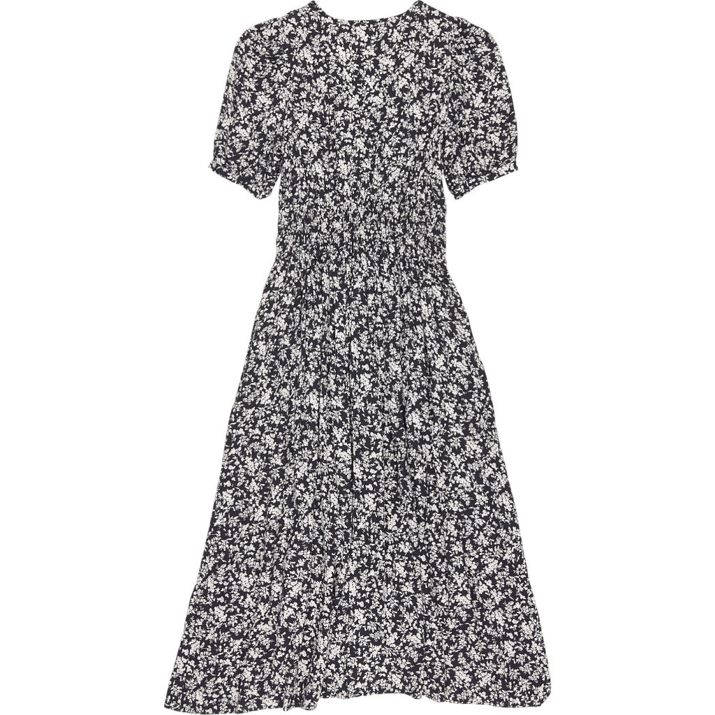 Baukjen Black Floral Midi Dress