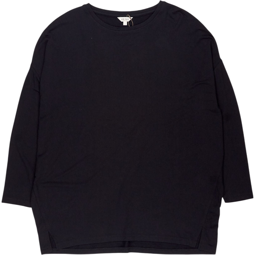 Hush Black Gillian Wide Jersey Top