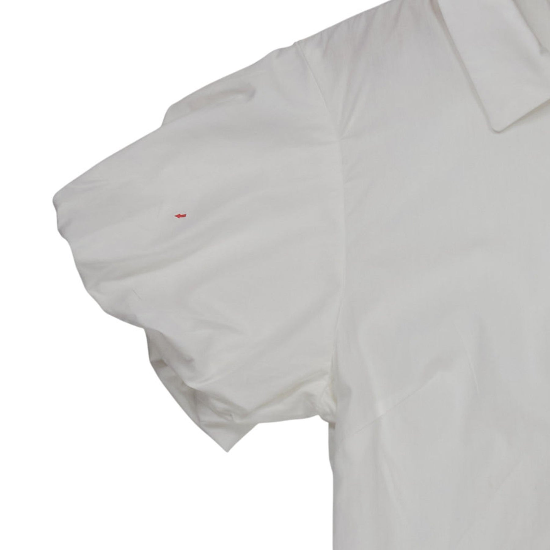 OMNES White Puff Sleeve Dress