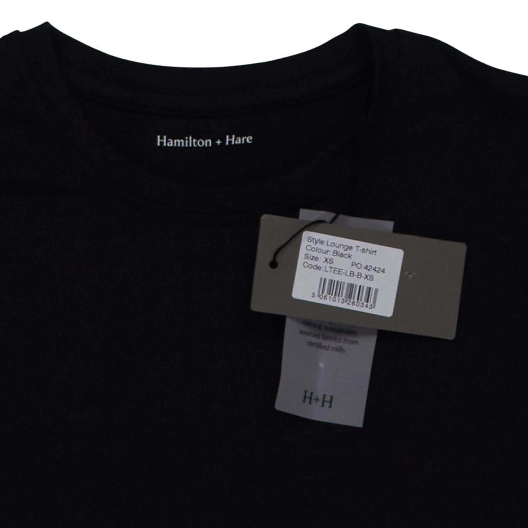 Hamilton + Hare Black Lounge T-shirt