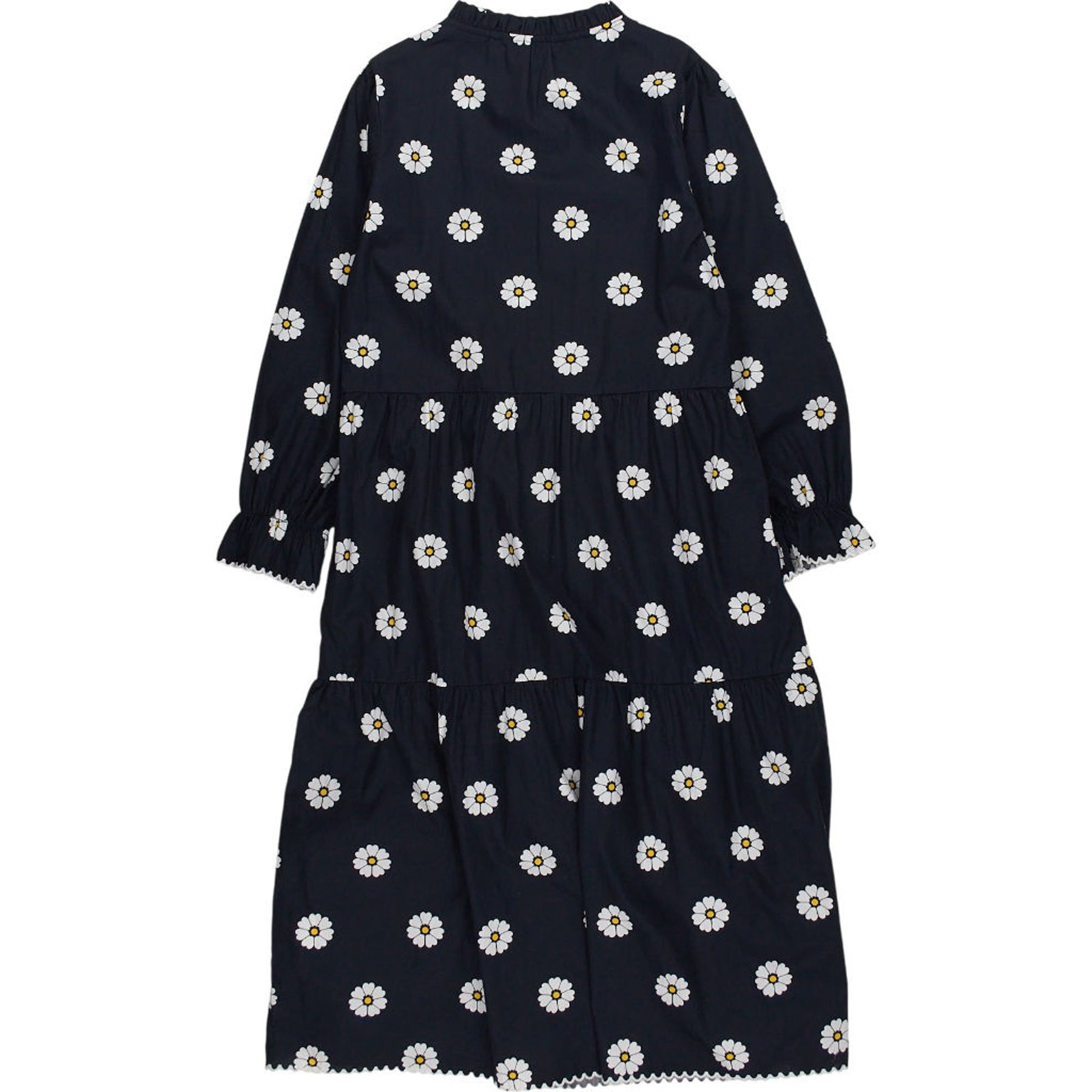OMNES Black Daisy Print Dress