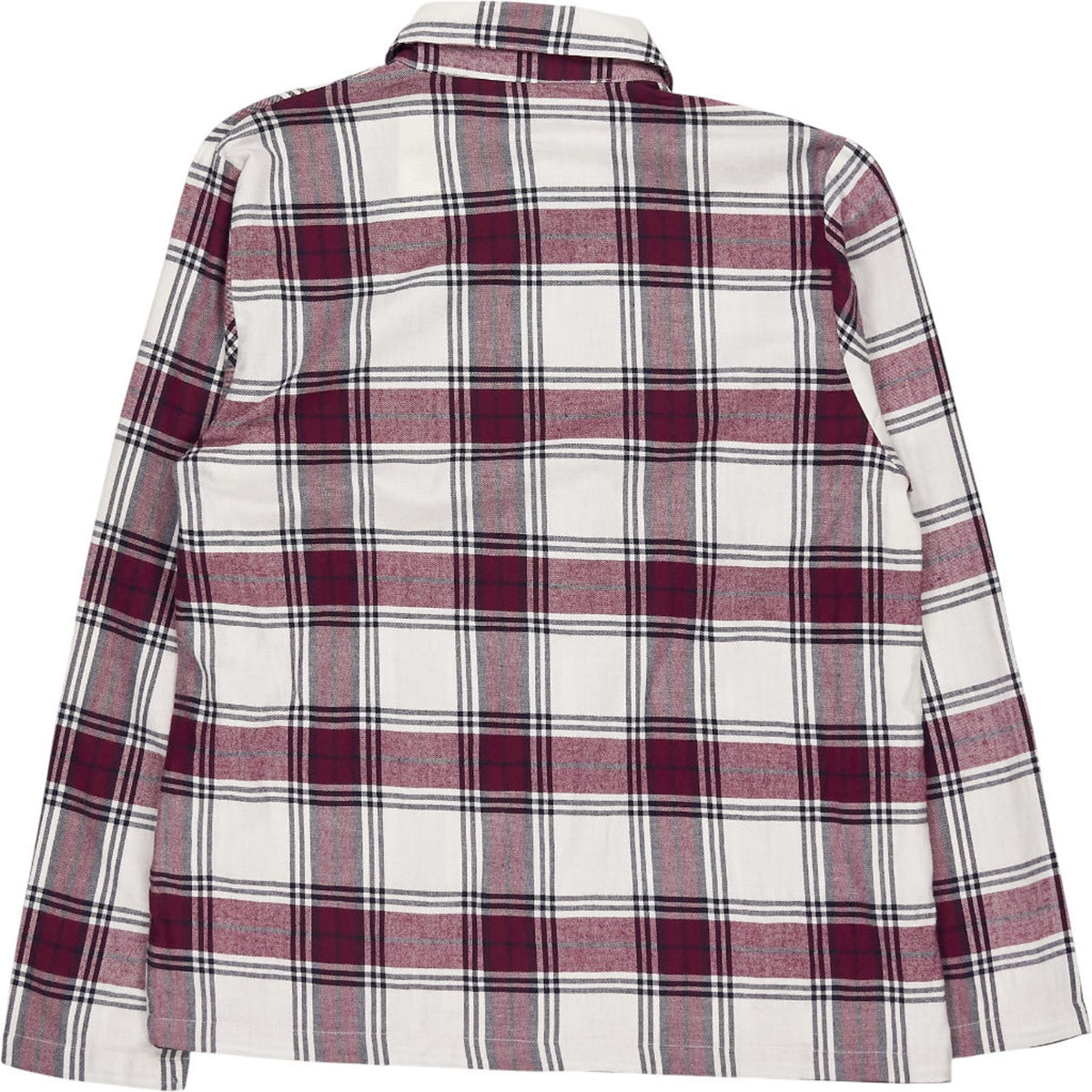 Schiesser Maroon White Check Shirt