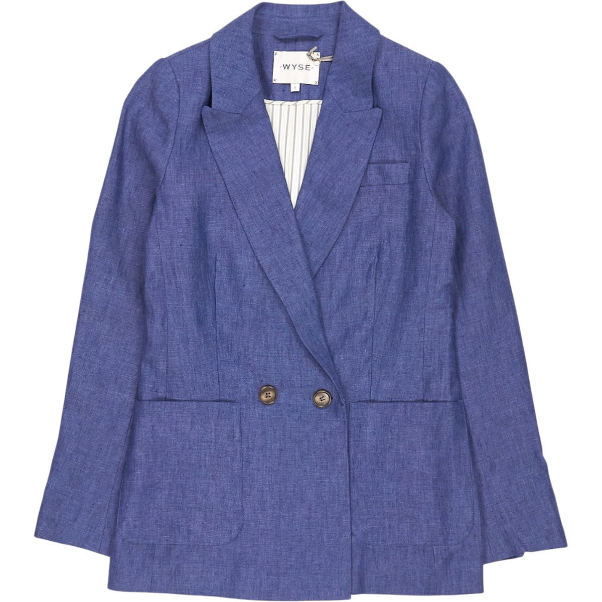 WYSE Blue Alaina Double Breasted Blazer