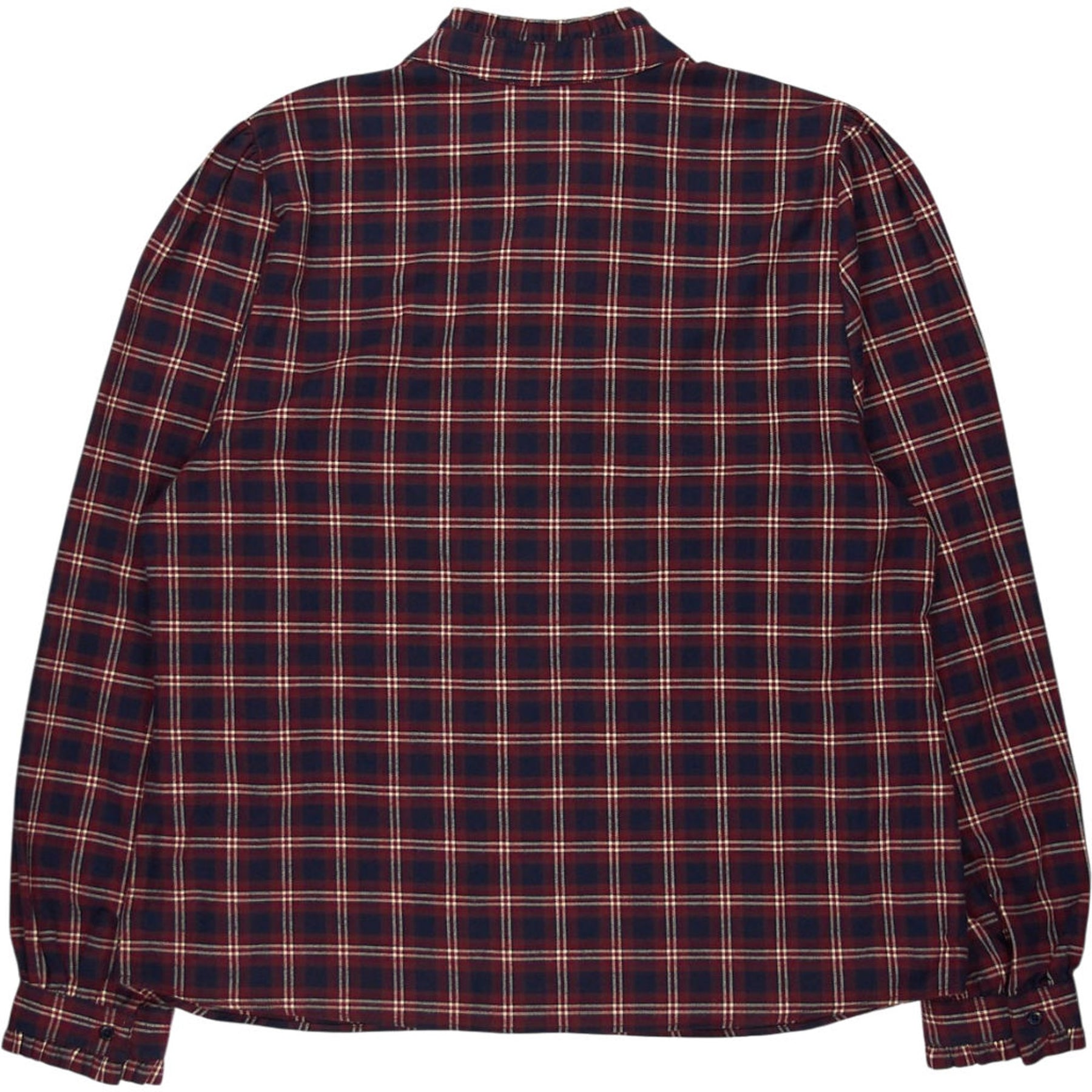 Baukjen Red Plaid Ruffle Blouse