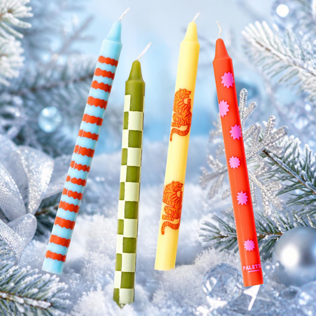 Design Dinner candles - Set of 4 - Colour Me Cool