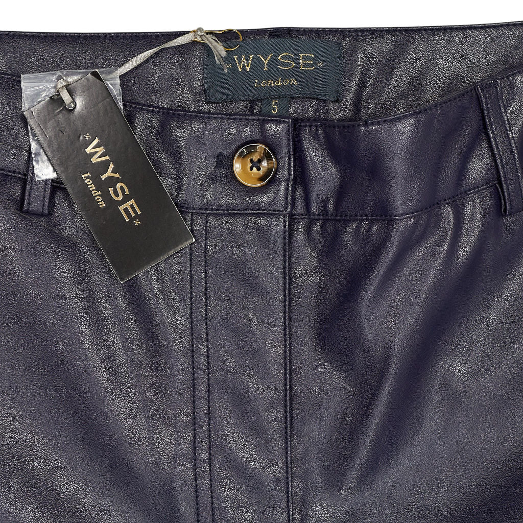 Wyse Blue Black Sandrine Trousers