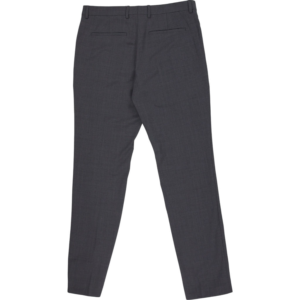 Calvin Klein Grey Wool Blend Slim Fit Trousers