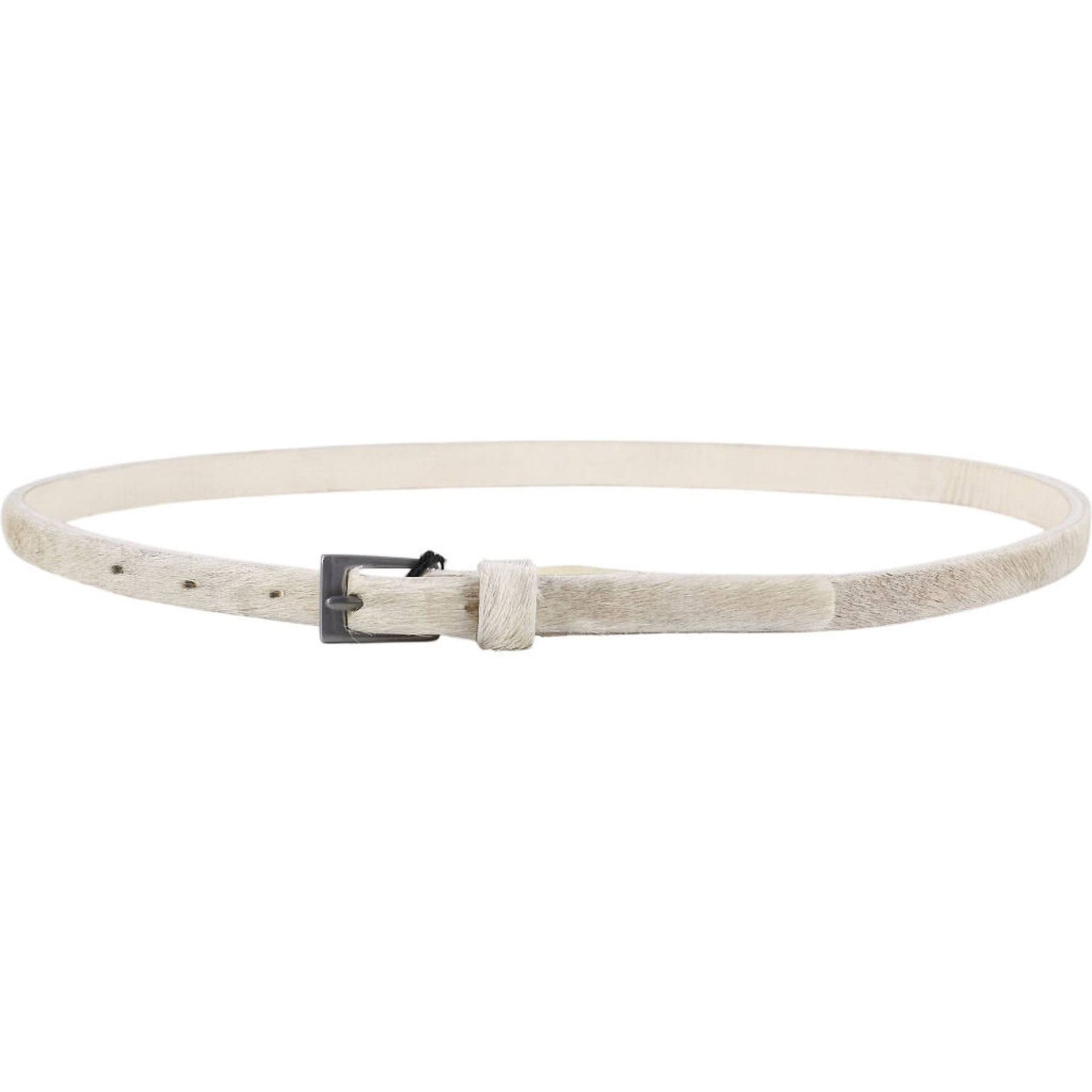 YMC White Haircalf Belt