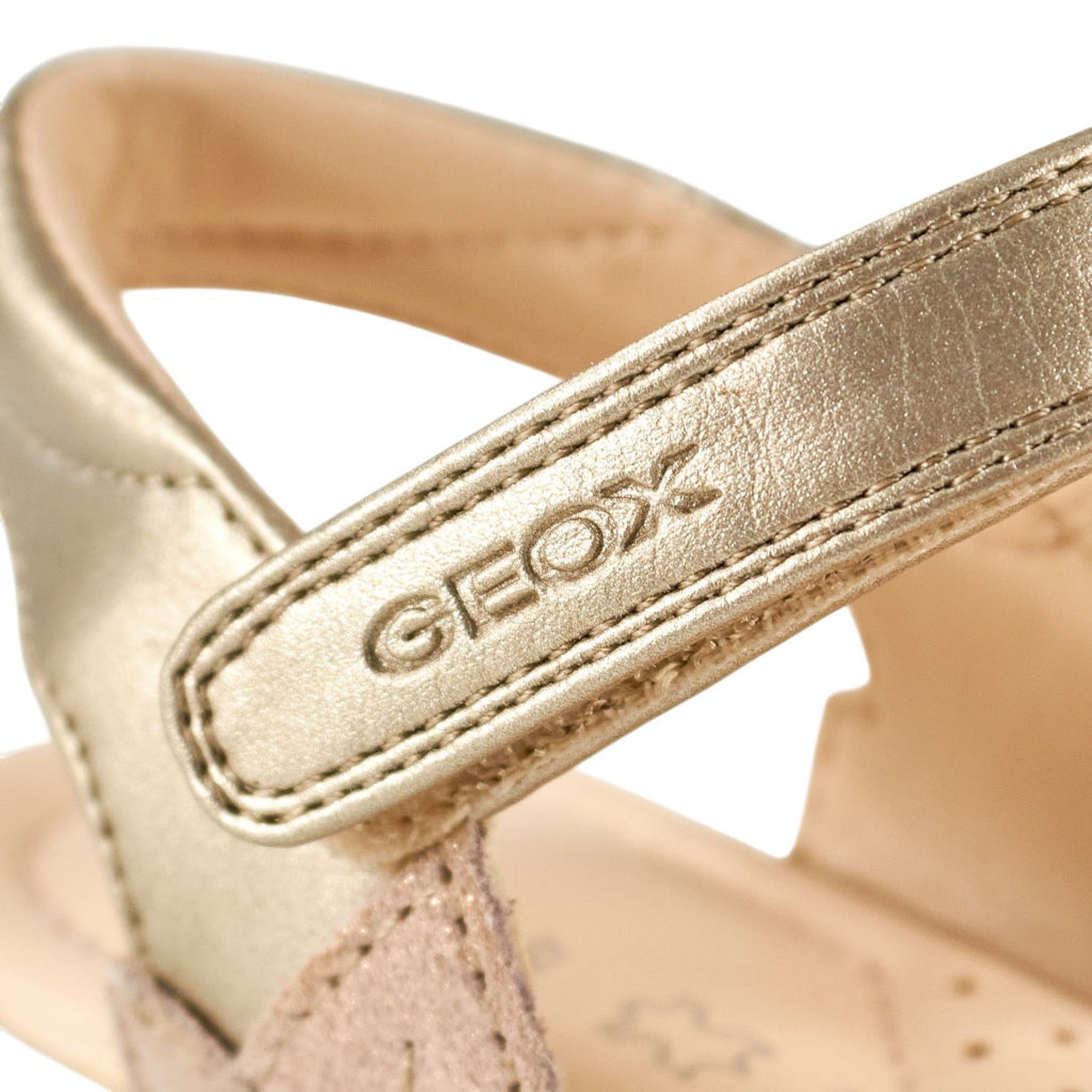 Geox Gold Flower Kids Sandals