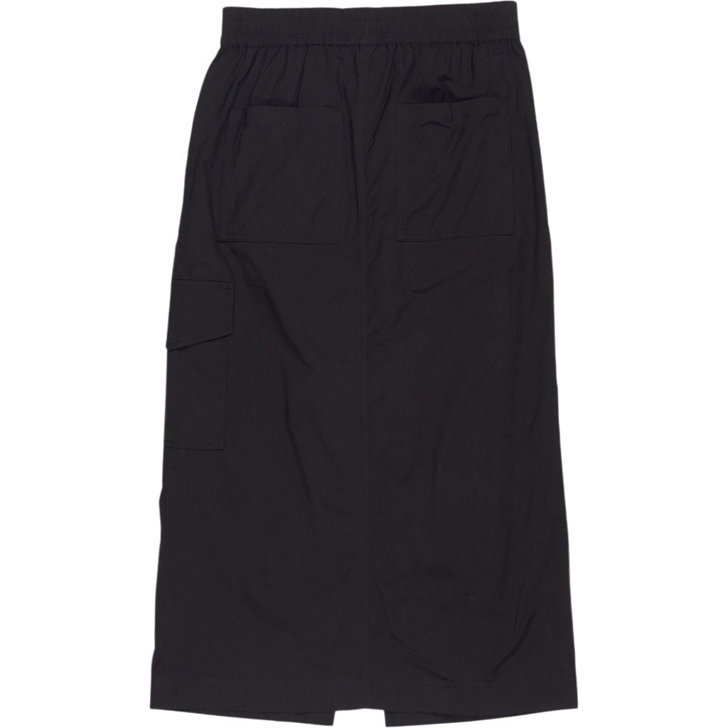 Hush Black Polyester Patch Pocket Skirt