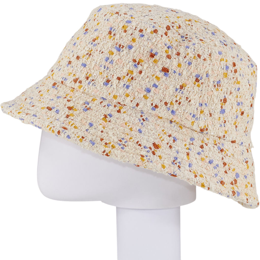 Lock & Co. Beige Multicolour Tweed Bucket Hat