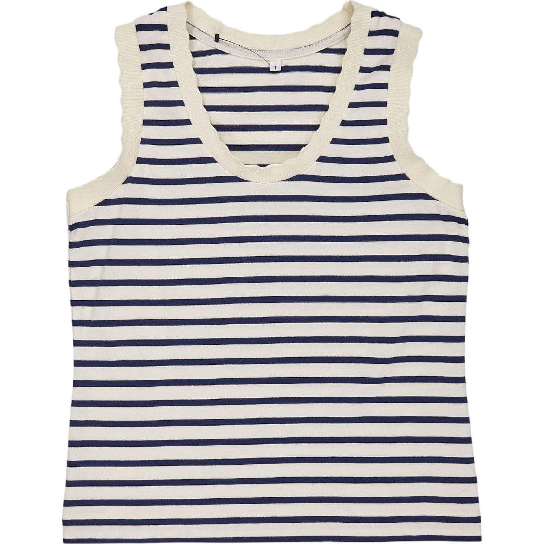 Wyse Blue Striped Tank Top