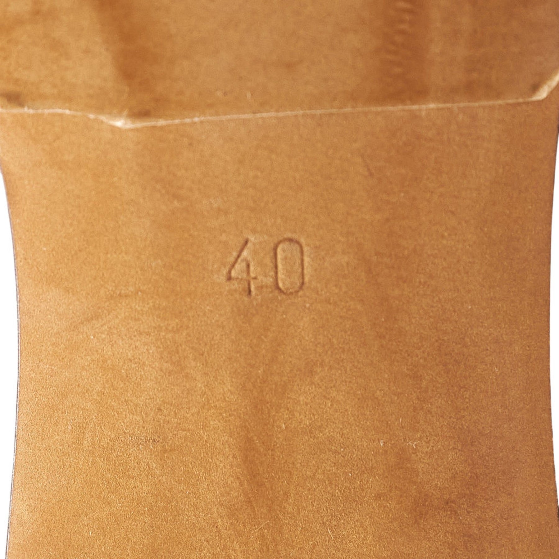 Mother of Pearl Tan Perforated Mules