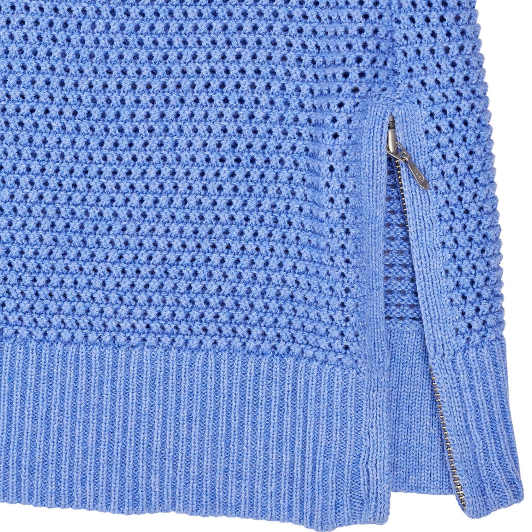 Wyse Blue Sleeveless Knit Top S