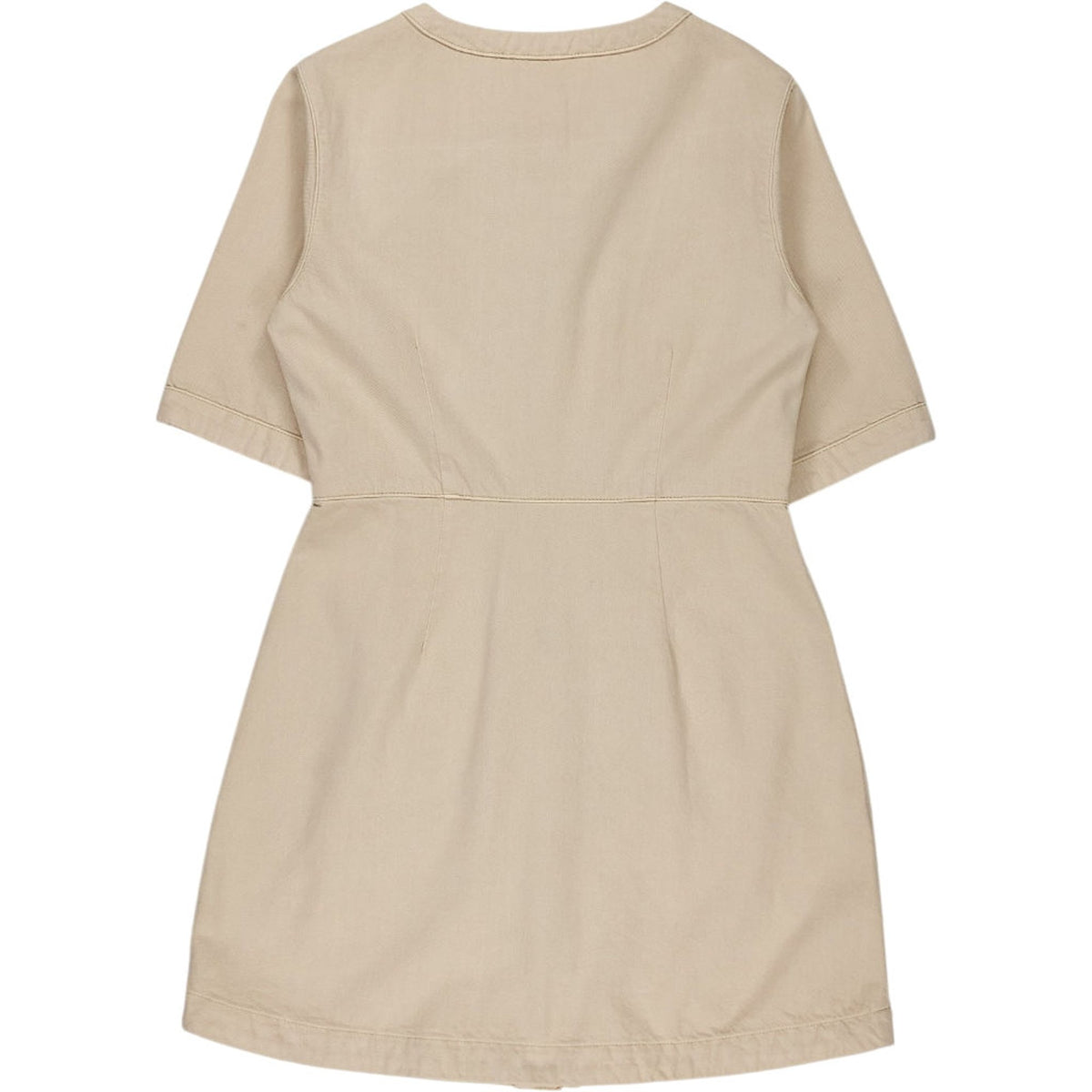 OMNES Beige Button-Down Dress