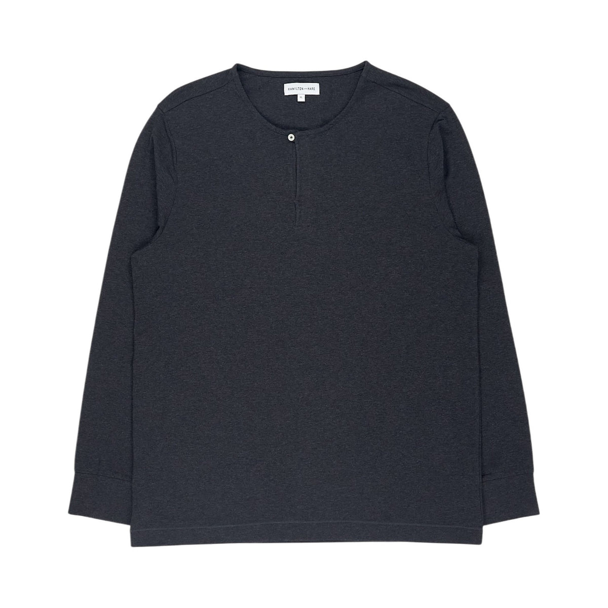 Hamilton and Hare Dark Grey Henley Top