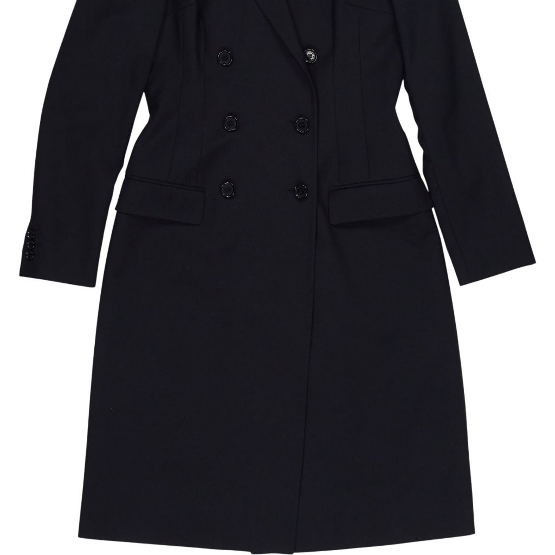 Dolce & Gabbana Black Virgin Wool Coat