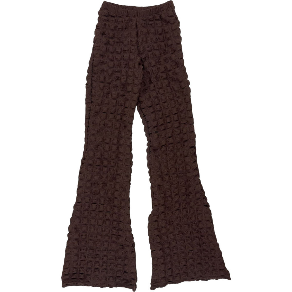 Motel Brown Bubble Jersey Trousers