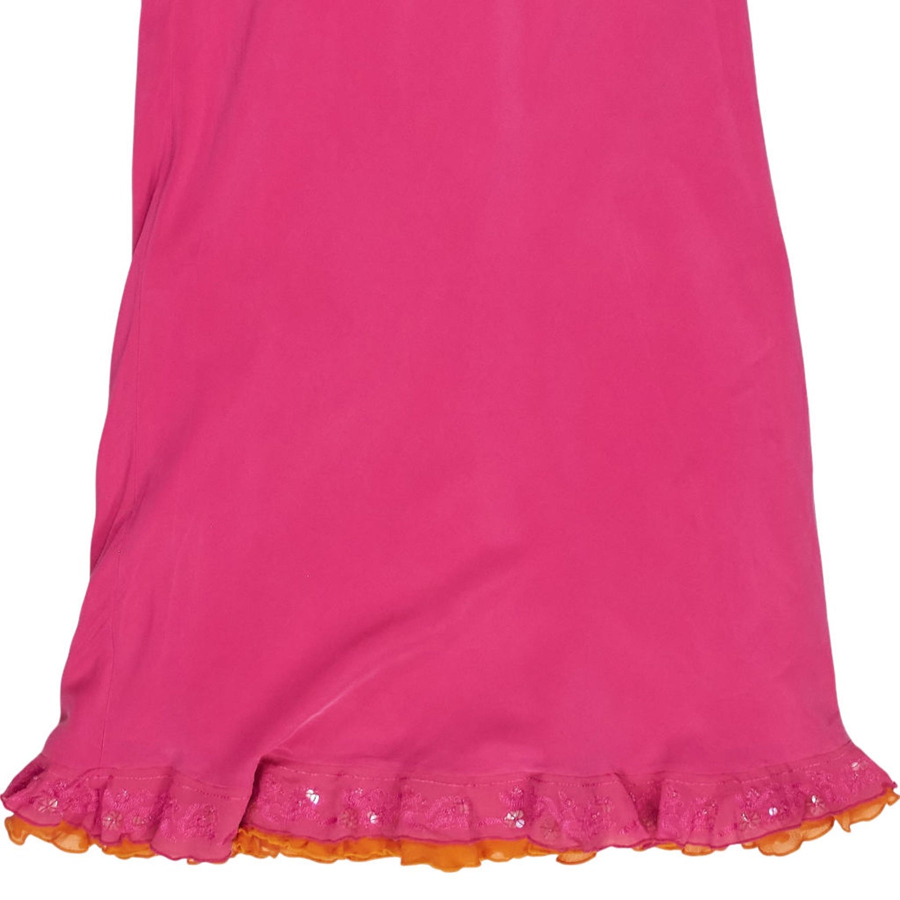 East Pink Silk Spaghetti Strap Dress