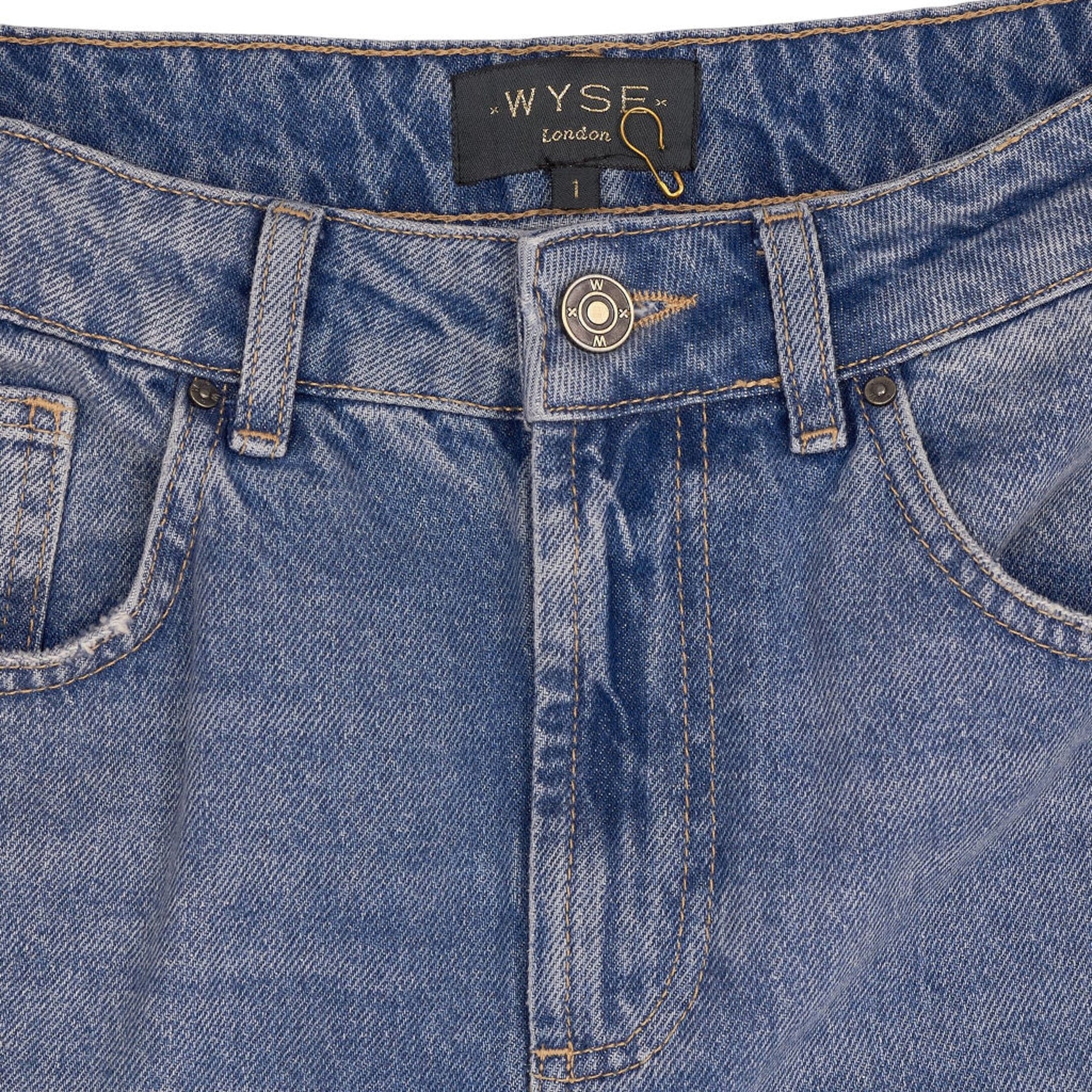 Wyse London Blue Denim Skirt 1