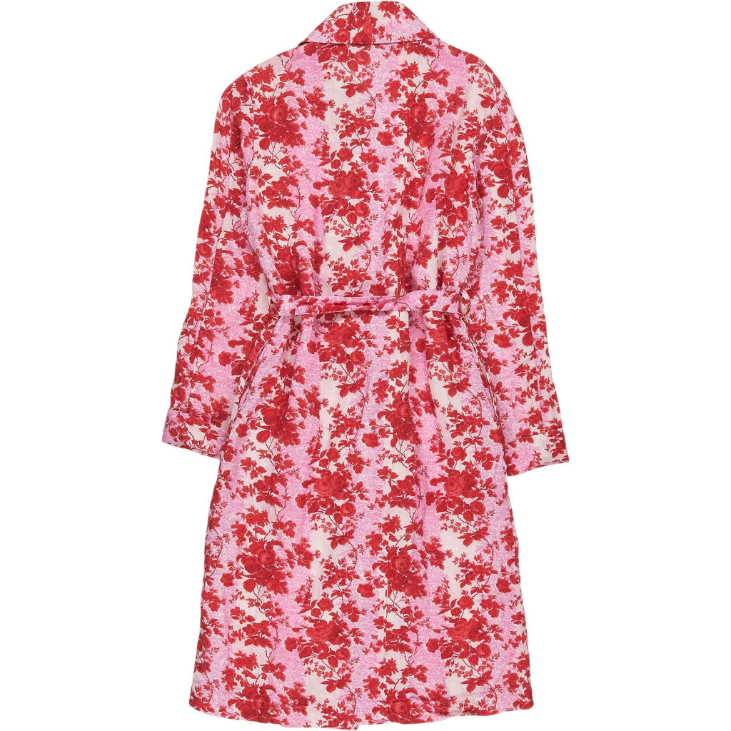 Floral Print Pink Robe