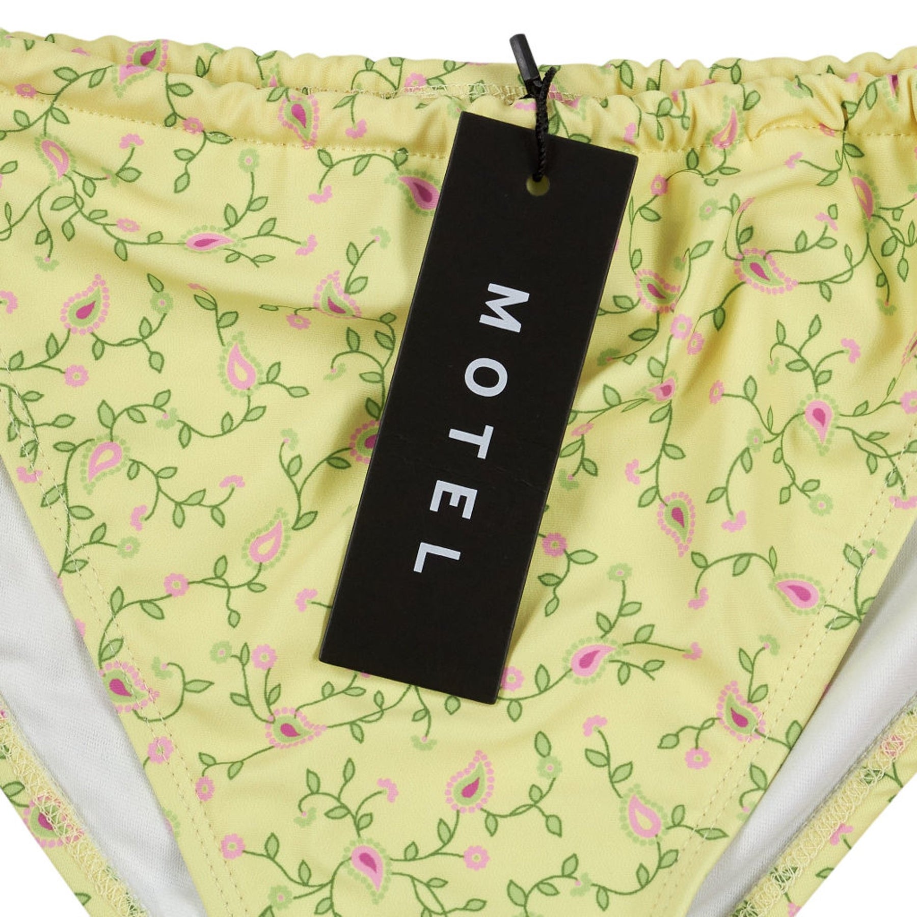 Motel Yellow Paisley Leyna Bikini Bottom