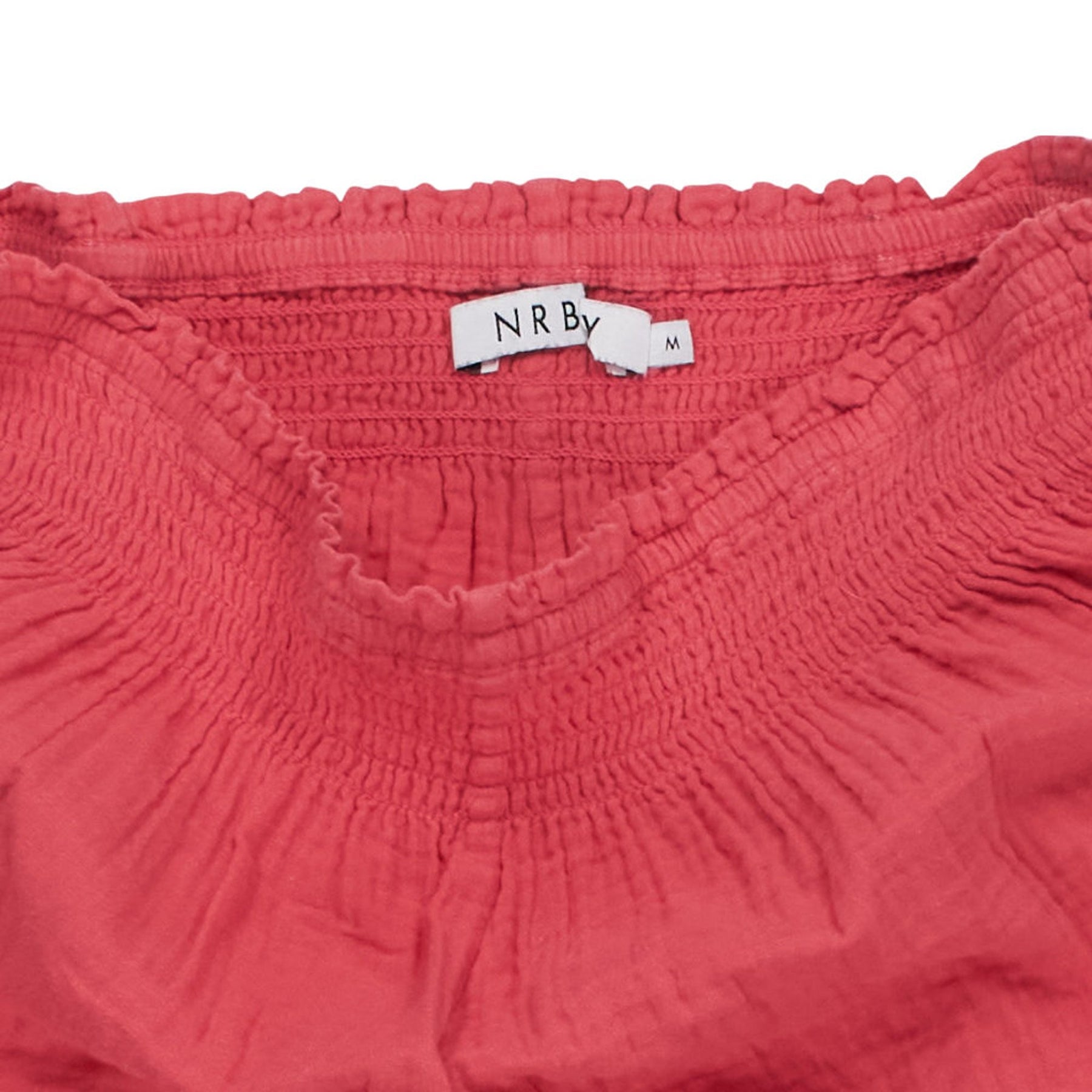 NRBY Red Crinkle Shorts