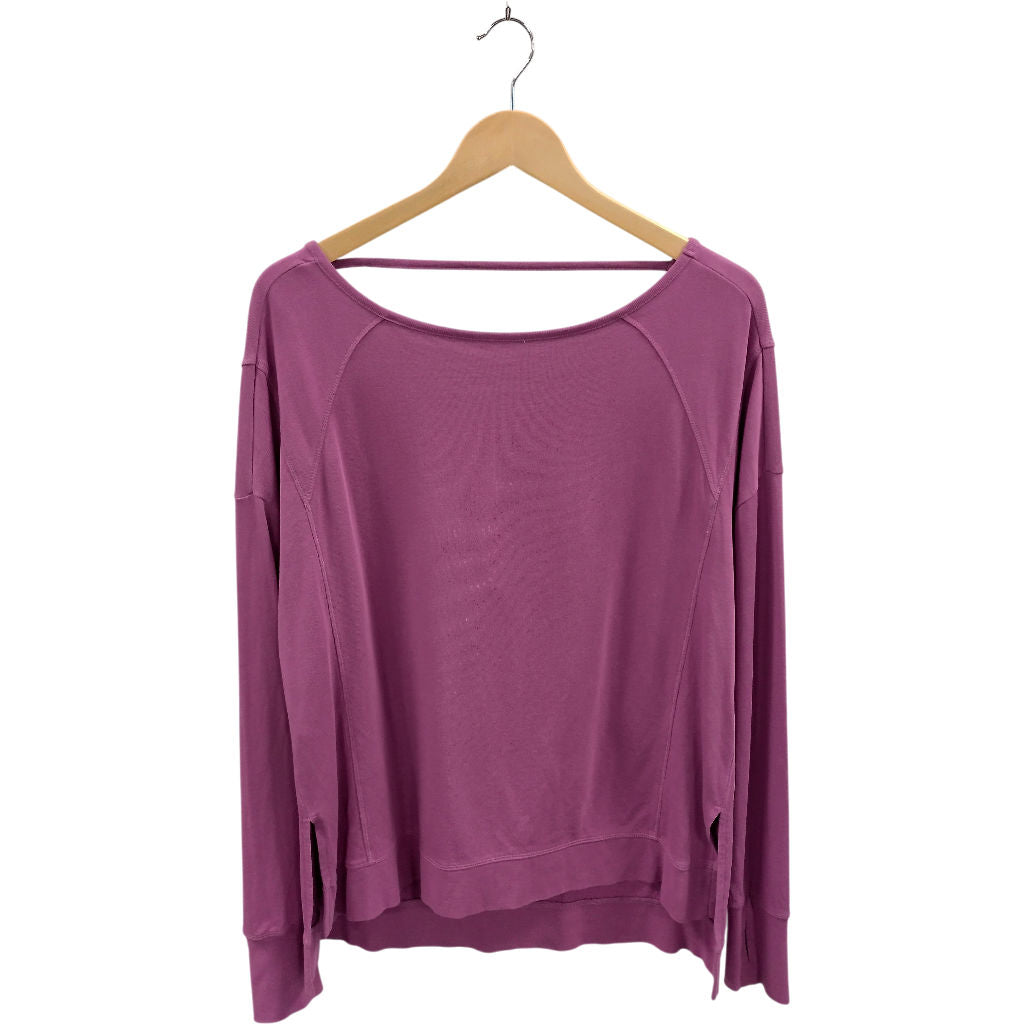 Sweaty Betty Purple Cotton Jumper