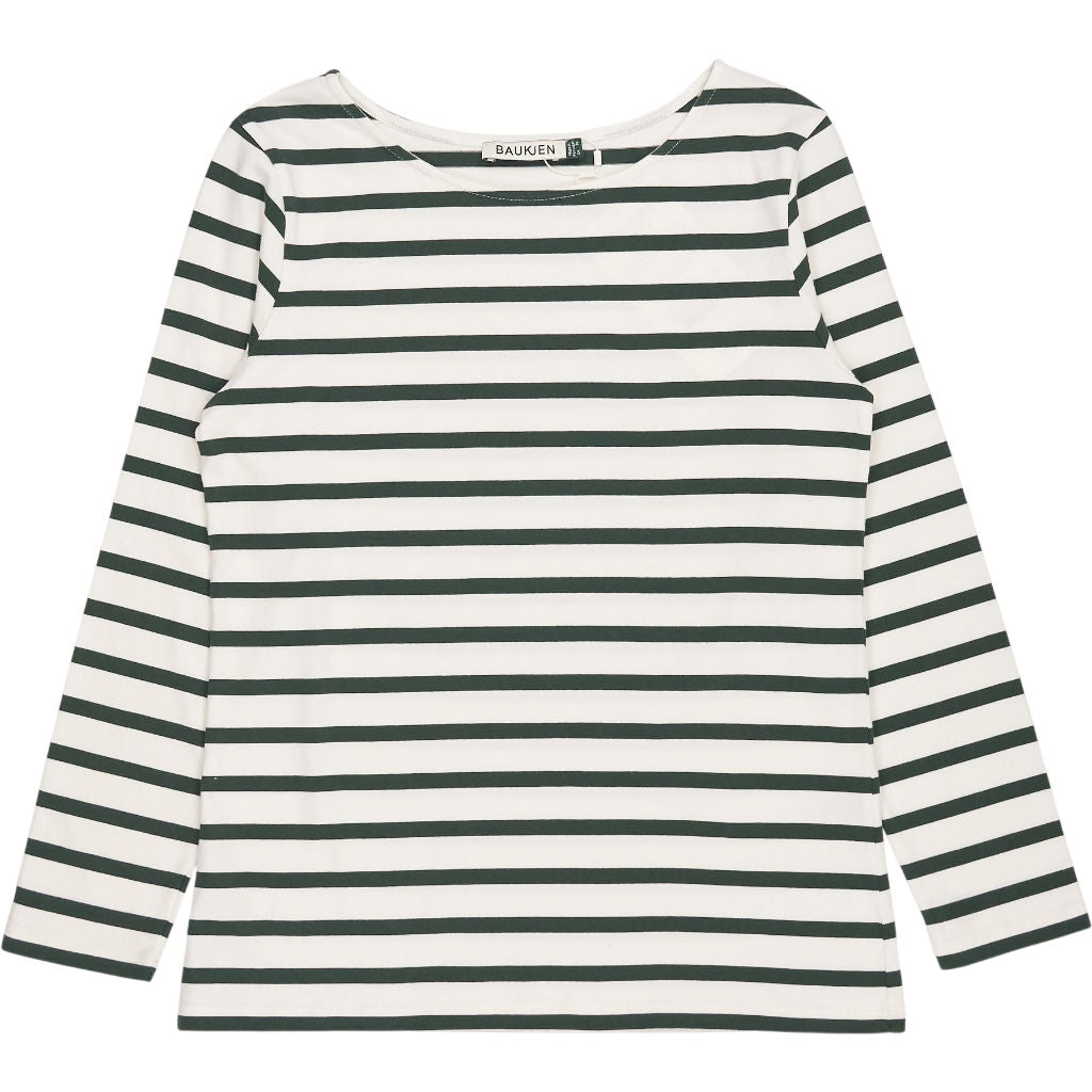 Baukjen White Green Striped Ashley Top