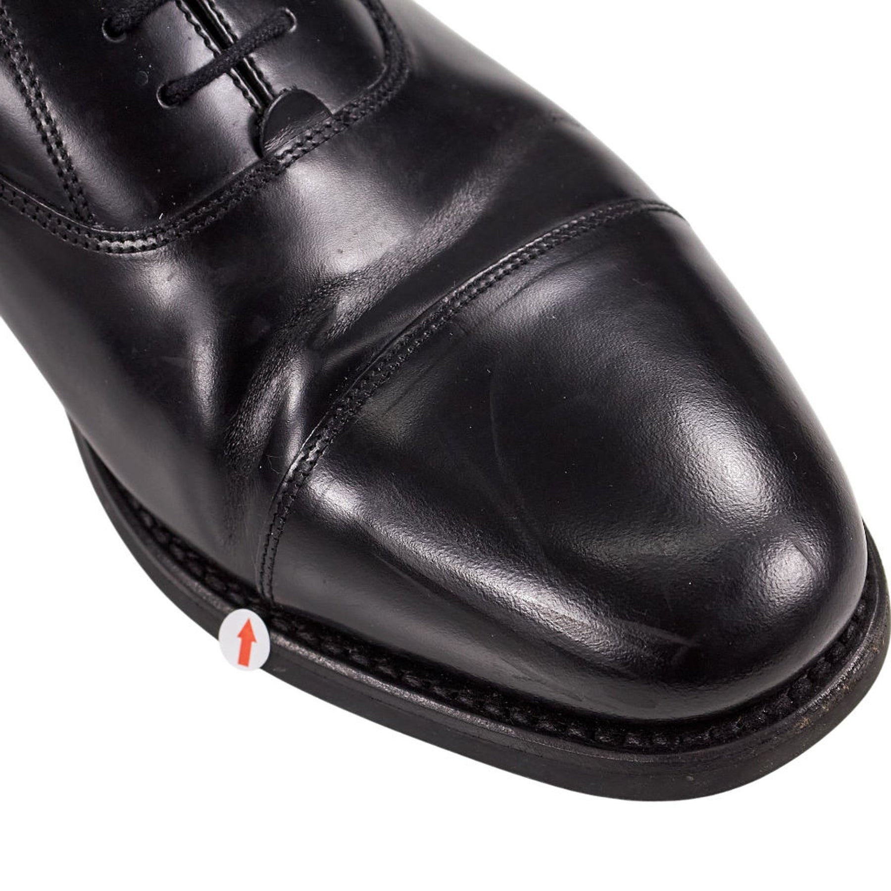 Loake Black Leather 300BRG Oxford Shoes