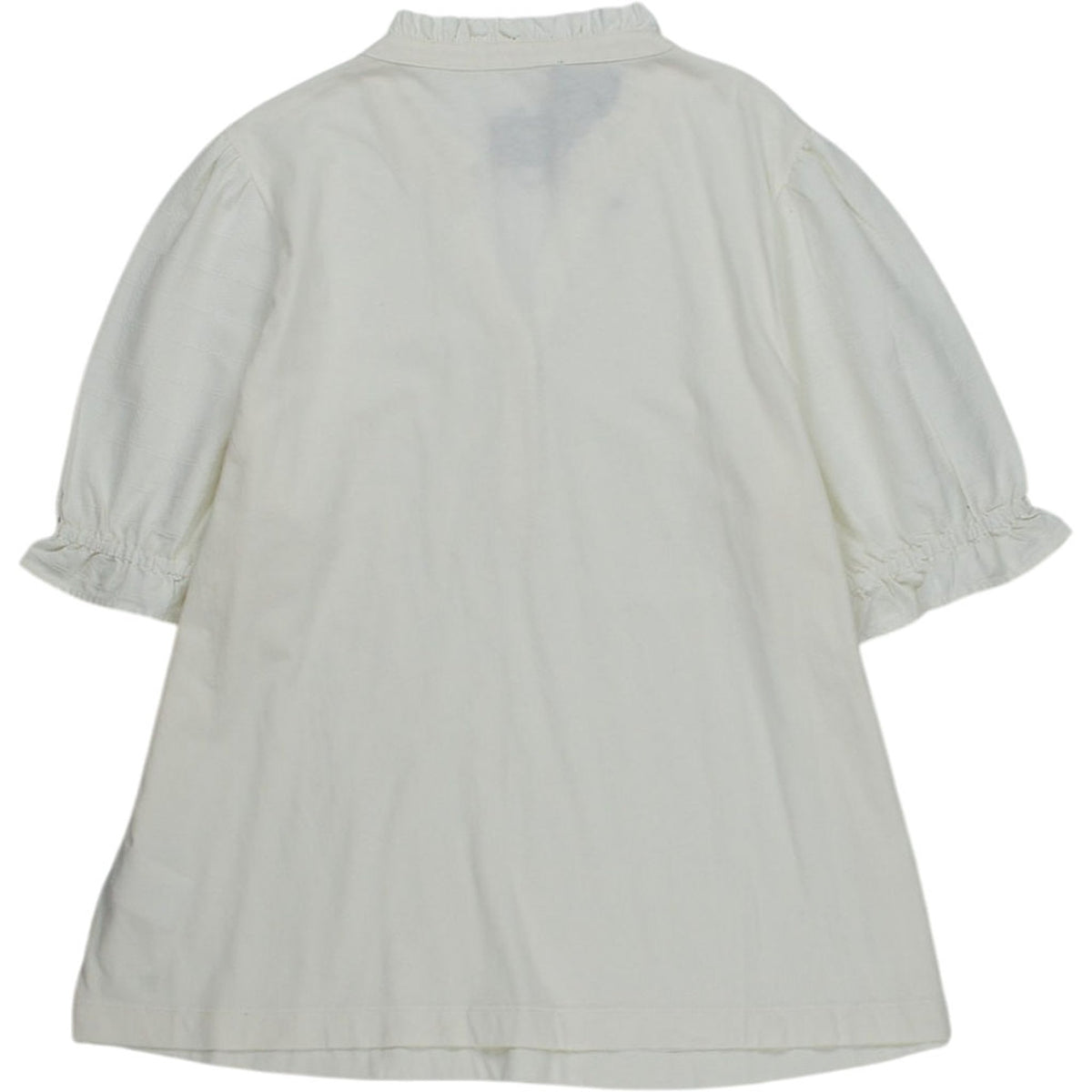WYSE Cream Ruffle Sleeve Top