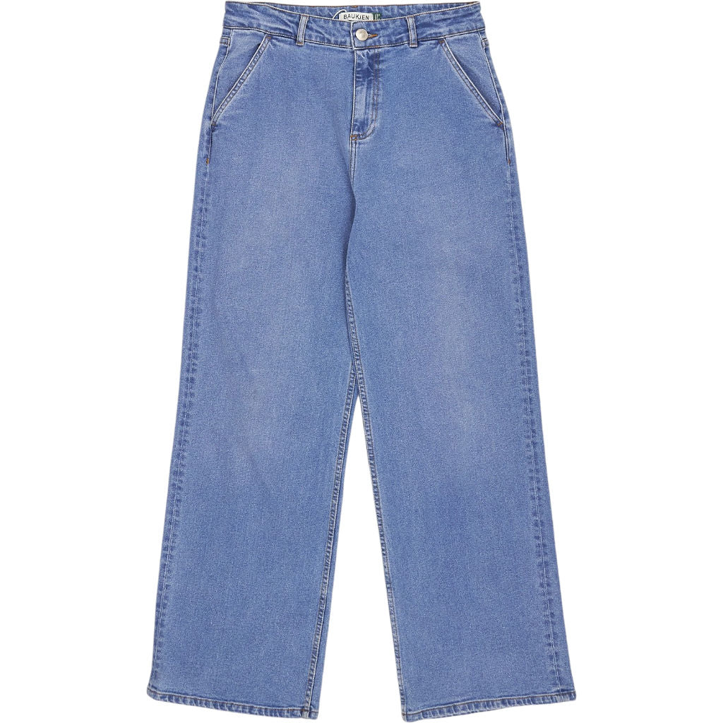 Baukjen Mid Wash Blue Emery Wide Leg Jeans