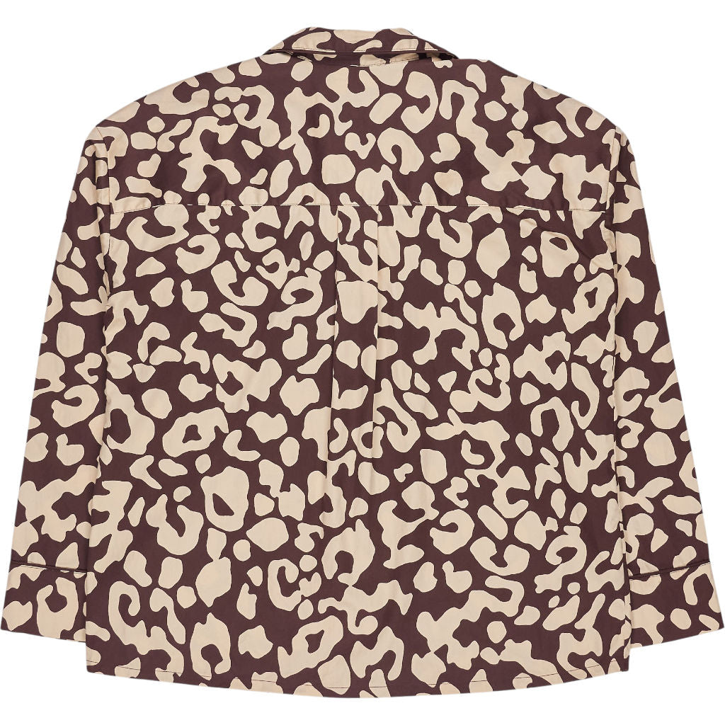 Hush Brown Cream Patterned Shirt