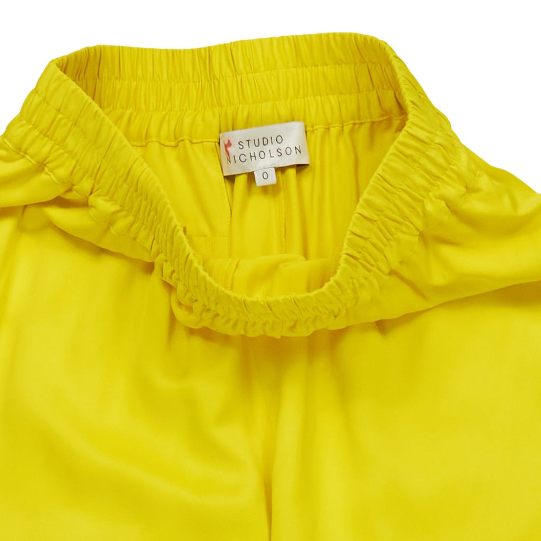 Studio Nicholson Yellow Gathered Pants
