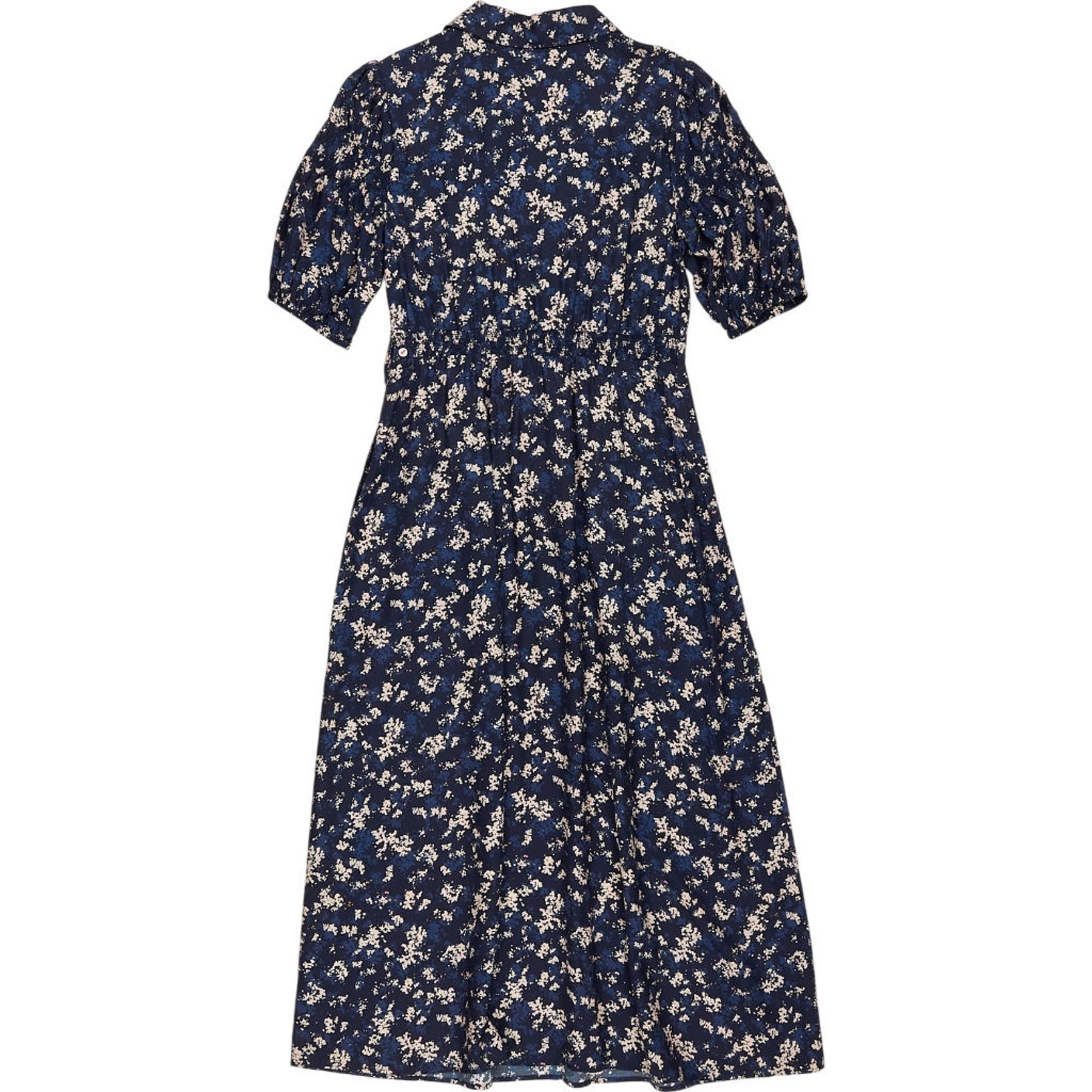 Wyse Blue Floral Midi Dress