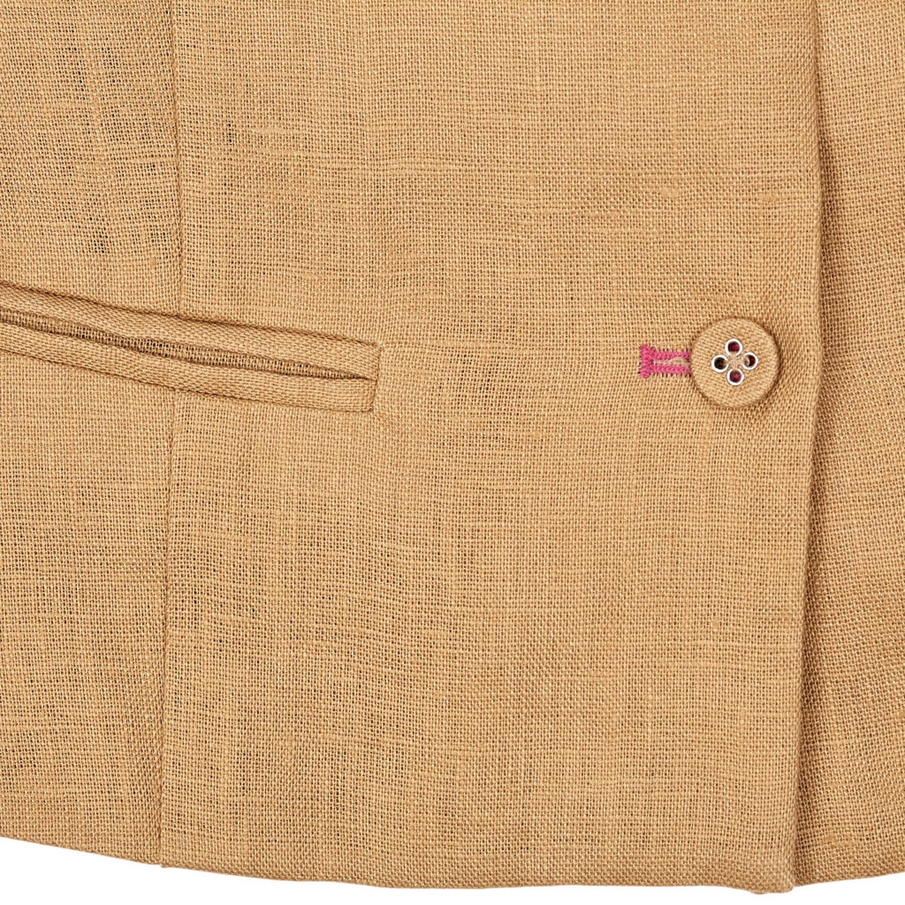 Wyse Tan Silvie Linen Waistcoat