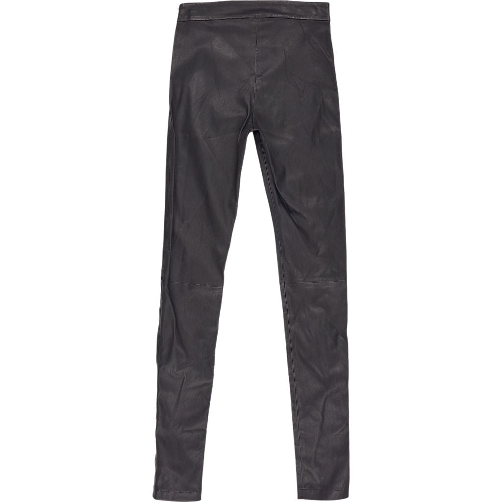Osman Black Leather Trousers