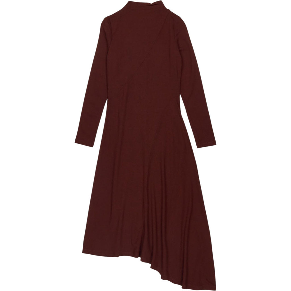 Vivere Bordeaux Lisa Asymmetric Dress