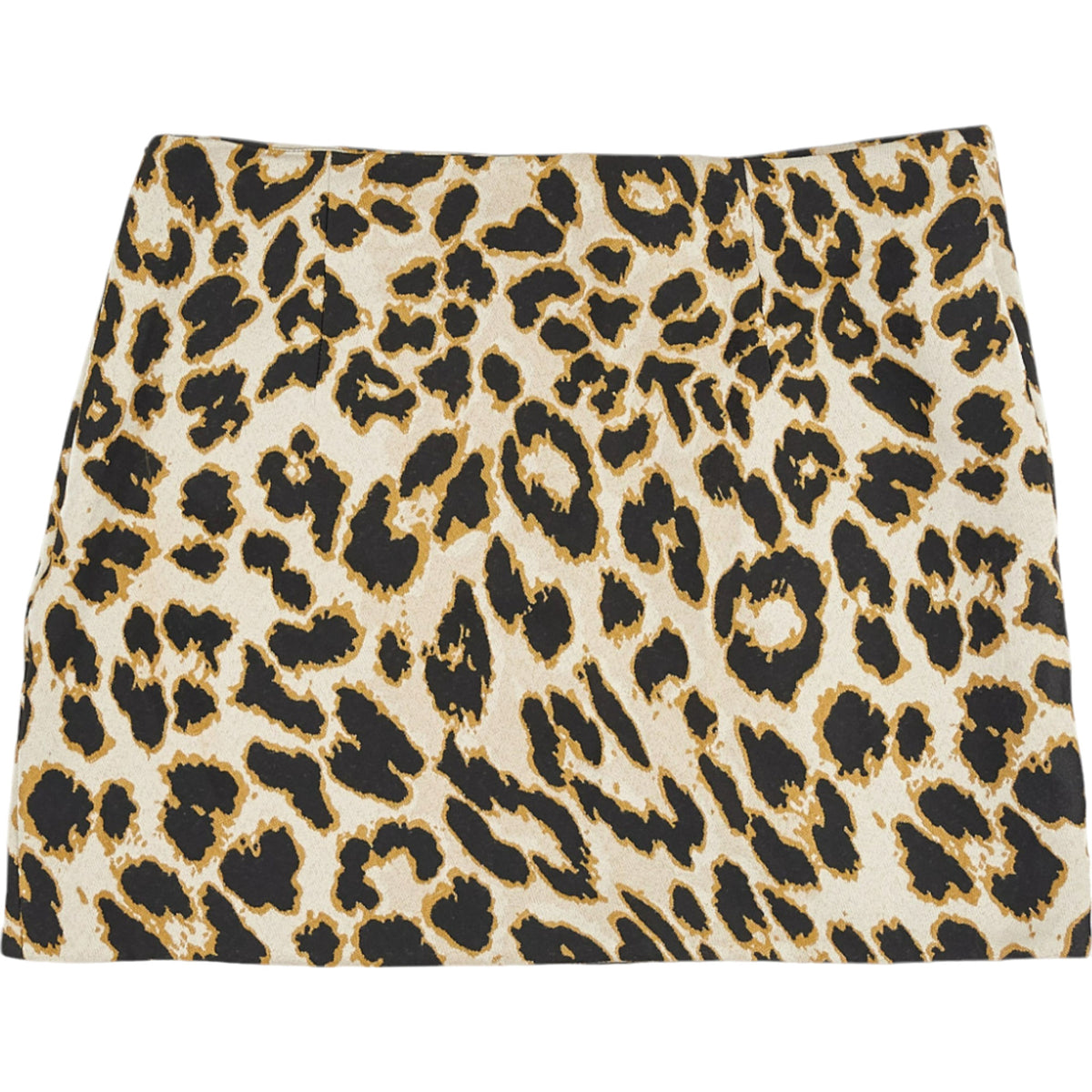 OMNES Leopard Print Mini Skirt