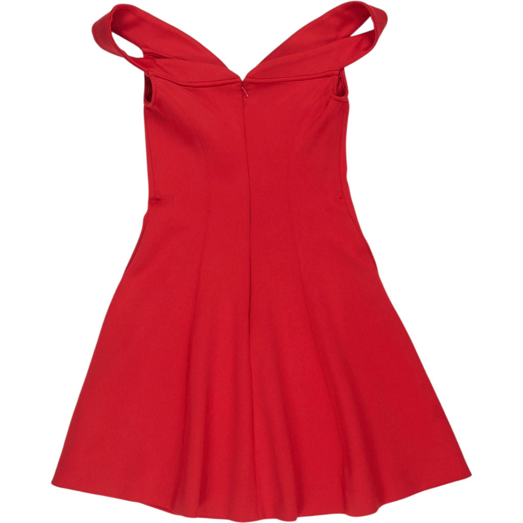 Guess Red Off-Shoulder Skater Dress