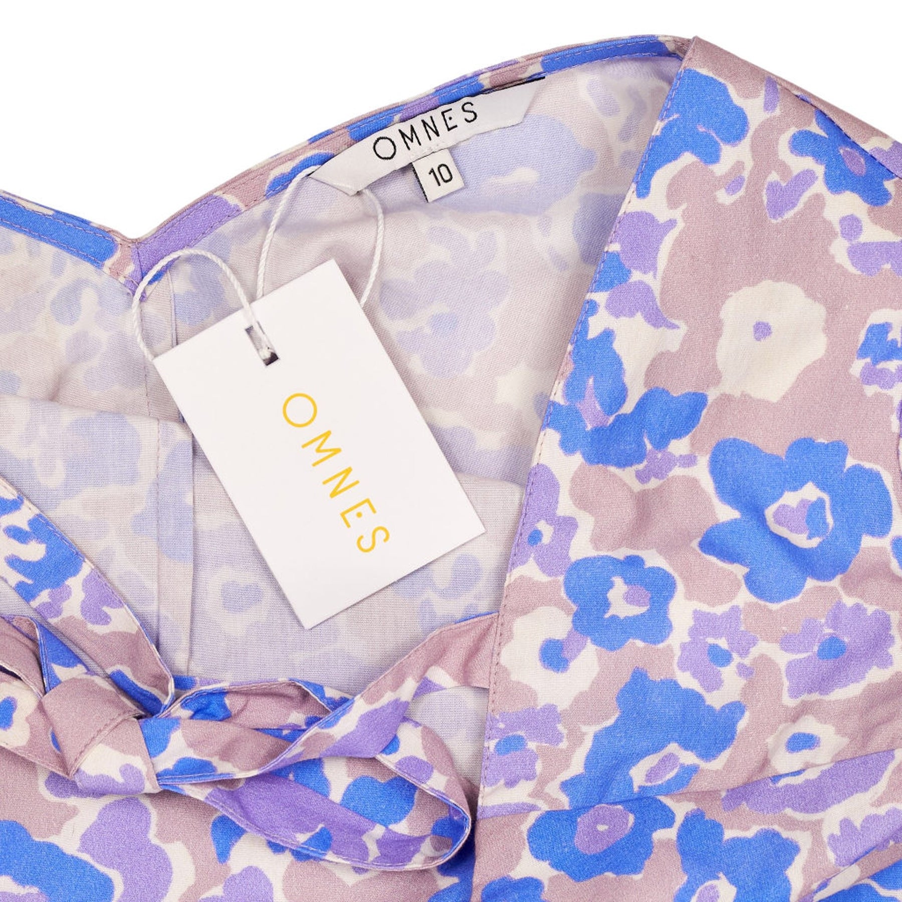 Omnes Purple Floral Long Sleeve Top